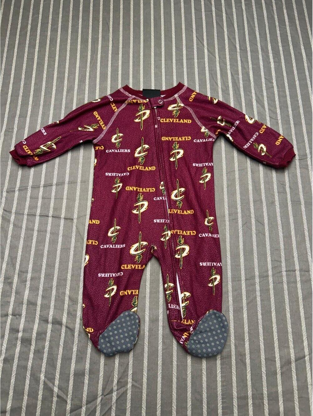 Infant/Toddler Cleveland Cavaliers Coverall Zip Up Sleeper 3/6 month